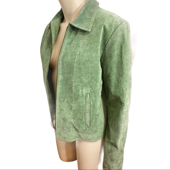 Sorbe Suede Coat Mint Large - Picture 3 of 8
